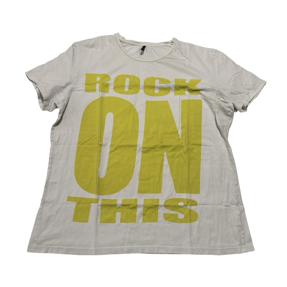 United Colors Of Benetton Men's Rock On This T Shirt *Stained* Size XL 23.5 x 27